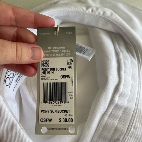 Adidas golf nwt white pony sun bucket hat - Picture 7 of 8